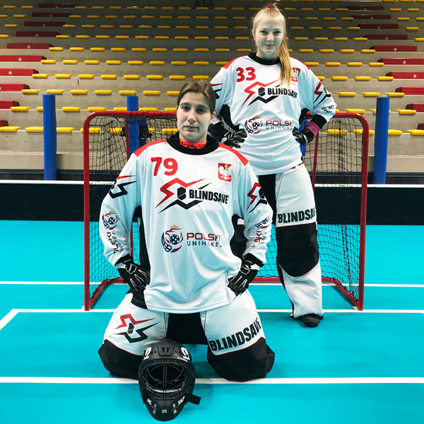 Floorball24 oraz Blindsave dostarcza sprzęt bramkarzom reprezentacji Polski.